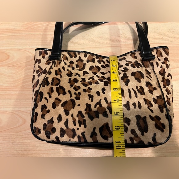 Alfani Leopard Calf Hair Shoulder Bag - Picture 4 of 16